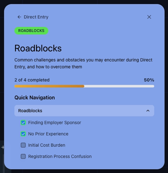 Panday roadmap view with progress tracking